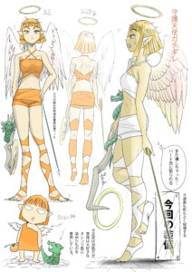 ガチギレ天使(衣装)コスチューム設定画