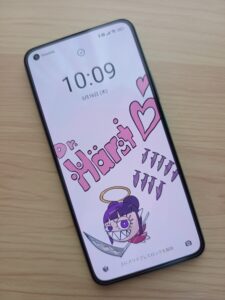 天使、スマホ壁紙（ハート氏のイカマシンとお揃い）