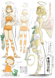 ガチギレ天使（衣装）コスチューム設定画