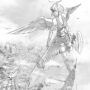 天使ガイアナと、[天界] 第六区 上空 - 軌道都市