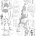 ガチギレ天使（衣装）コスチューム設定画（モノクロ）